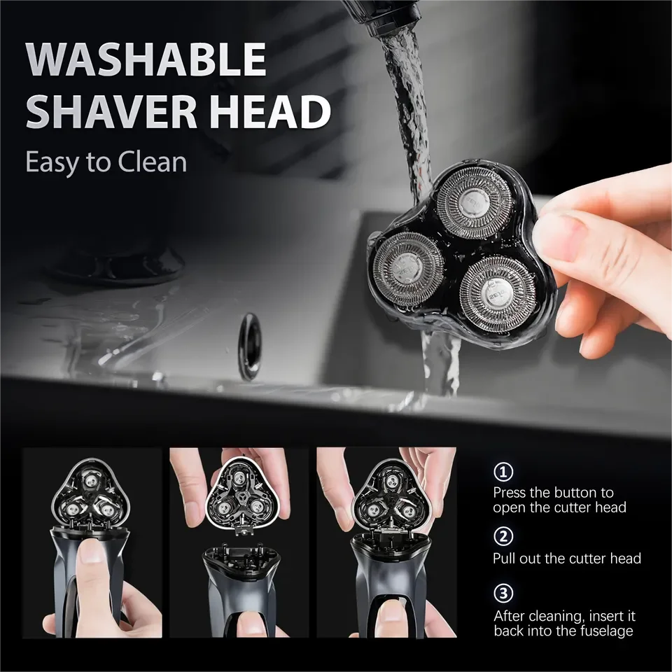 SEJOY Rechargeable Wet Dry Electric Shaver