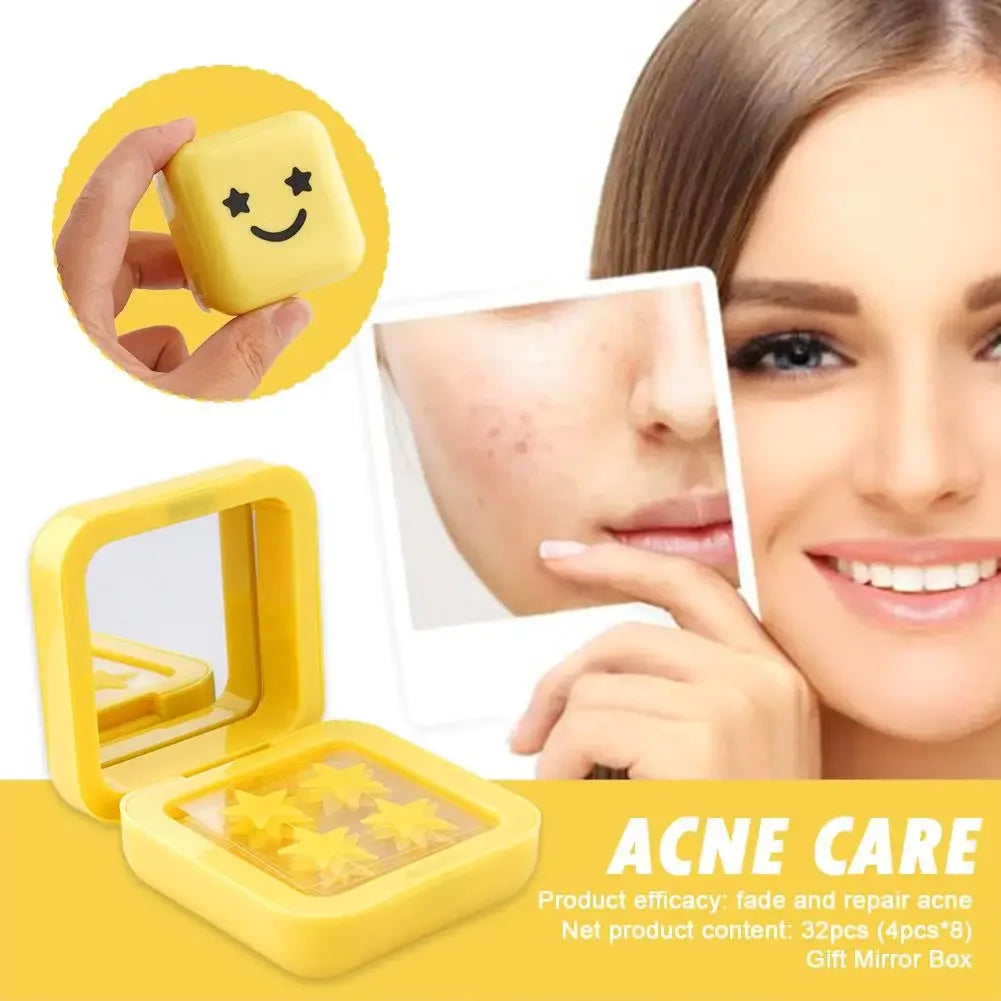 Star Acne Patches with Mirror Box