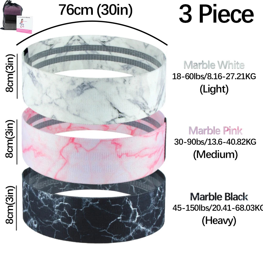 Fabric Booty Bands Long Resistance Set