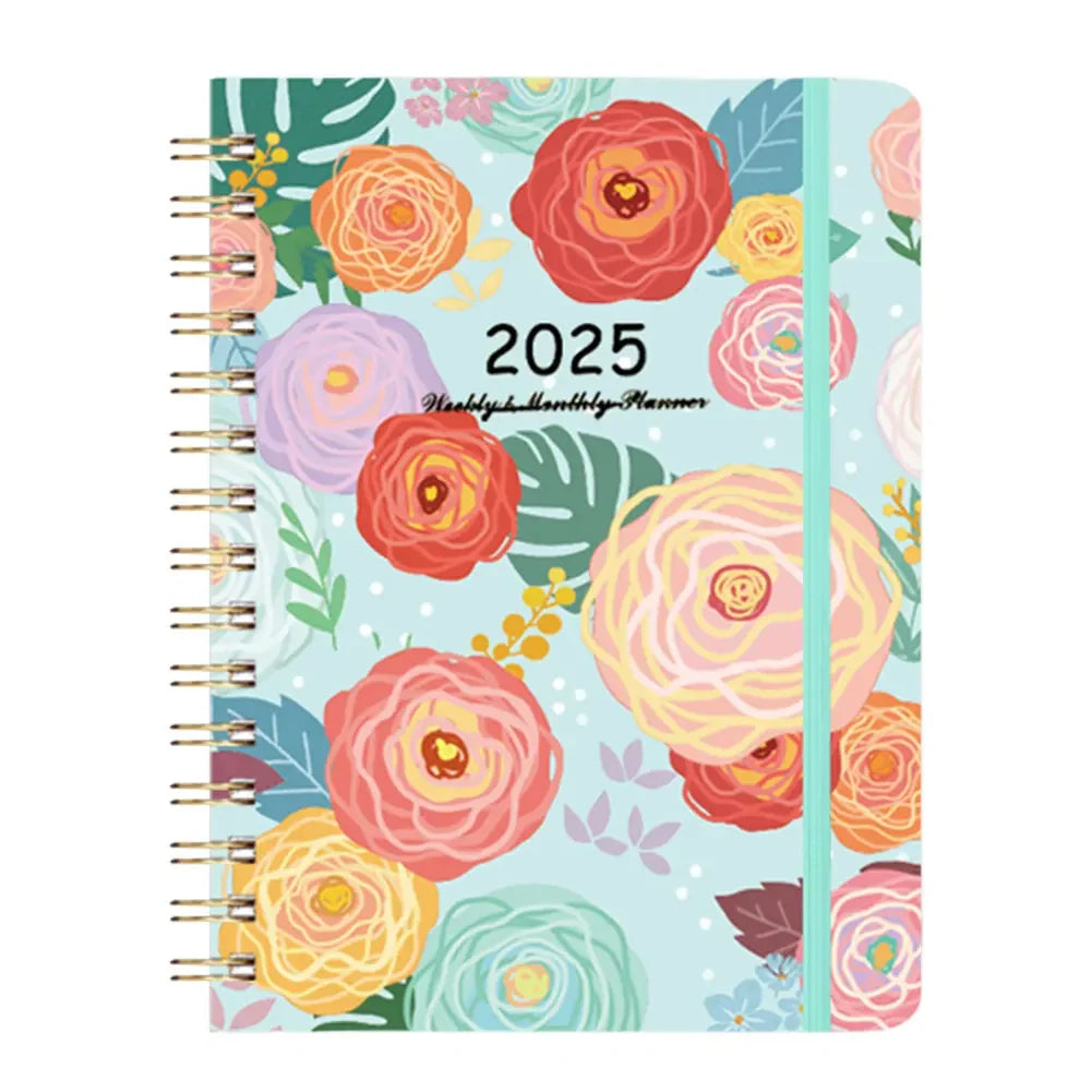 2025 A5 Weekly Spiral Planner Notebook