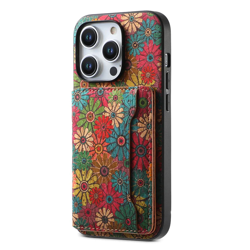 Denior Floral Cork Case iPhone 12–16