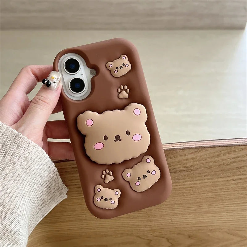 Rilakkuma Bear 3D Grip Samsung Case