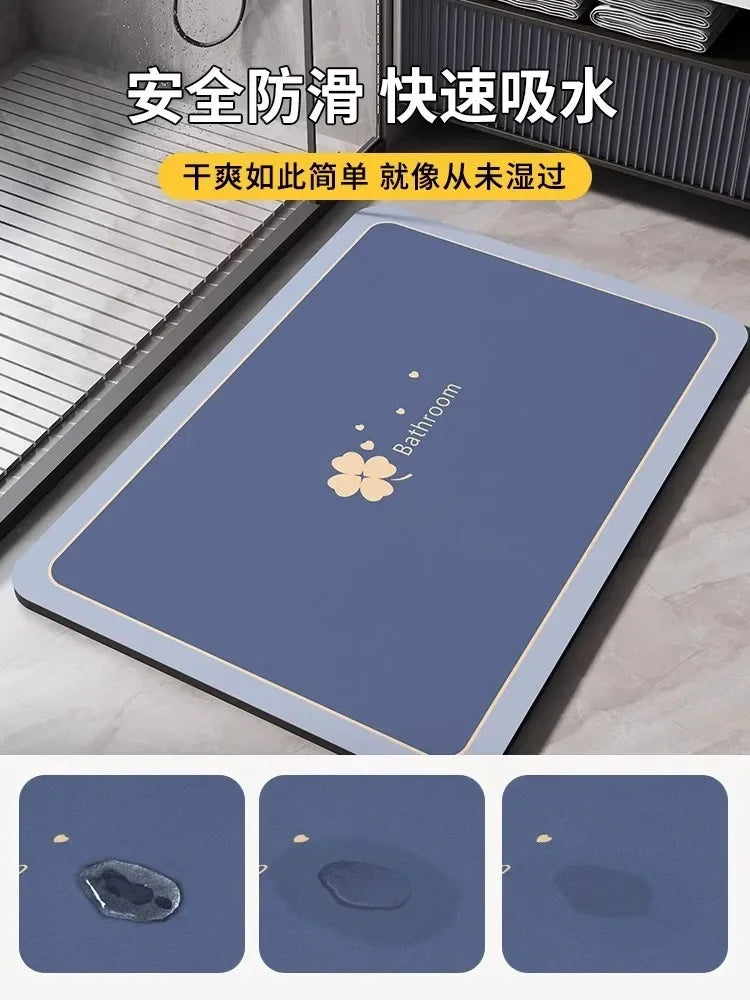 Quick-Dry Absorbent Bathroom Floor Mat