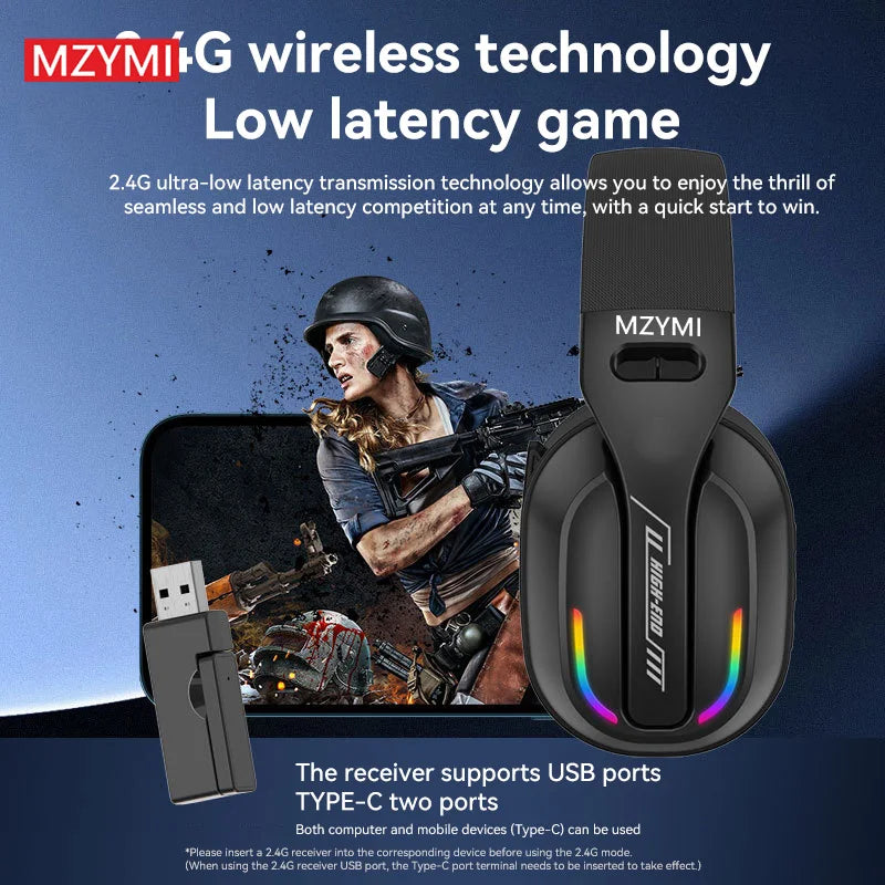 MZYMI GT100 Wireless Gaming Headset
