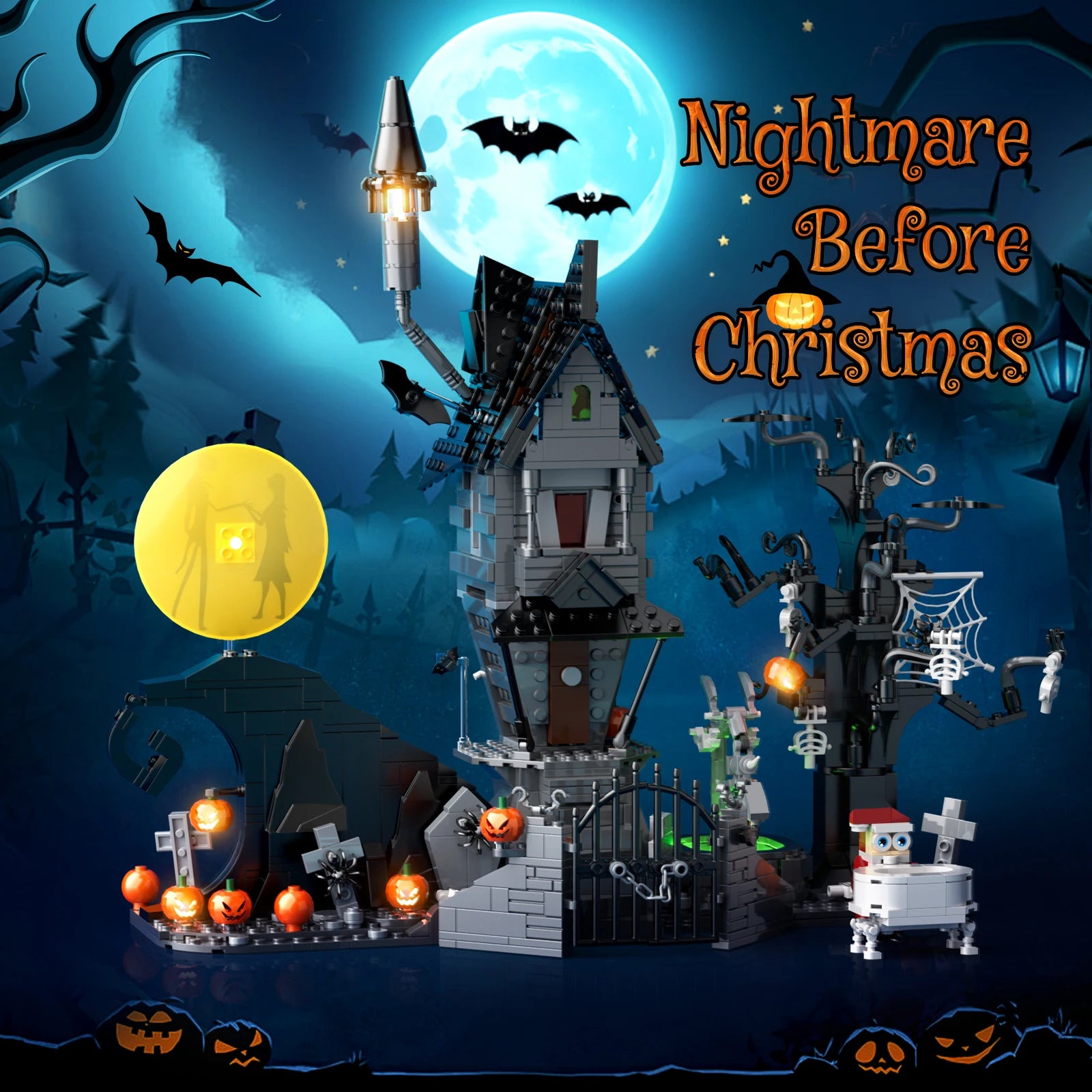 Nightmare Before Christmas House Blocks