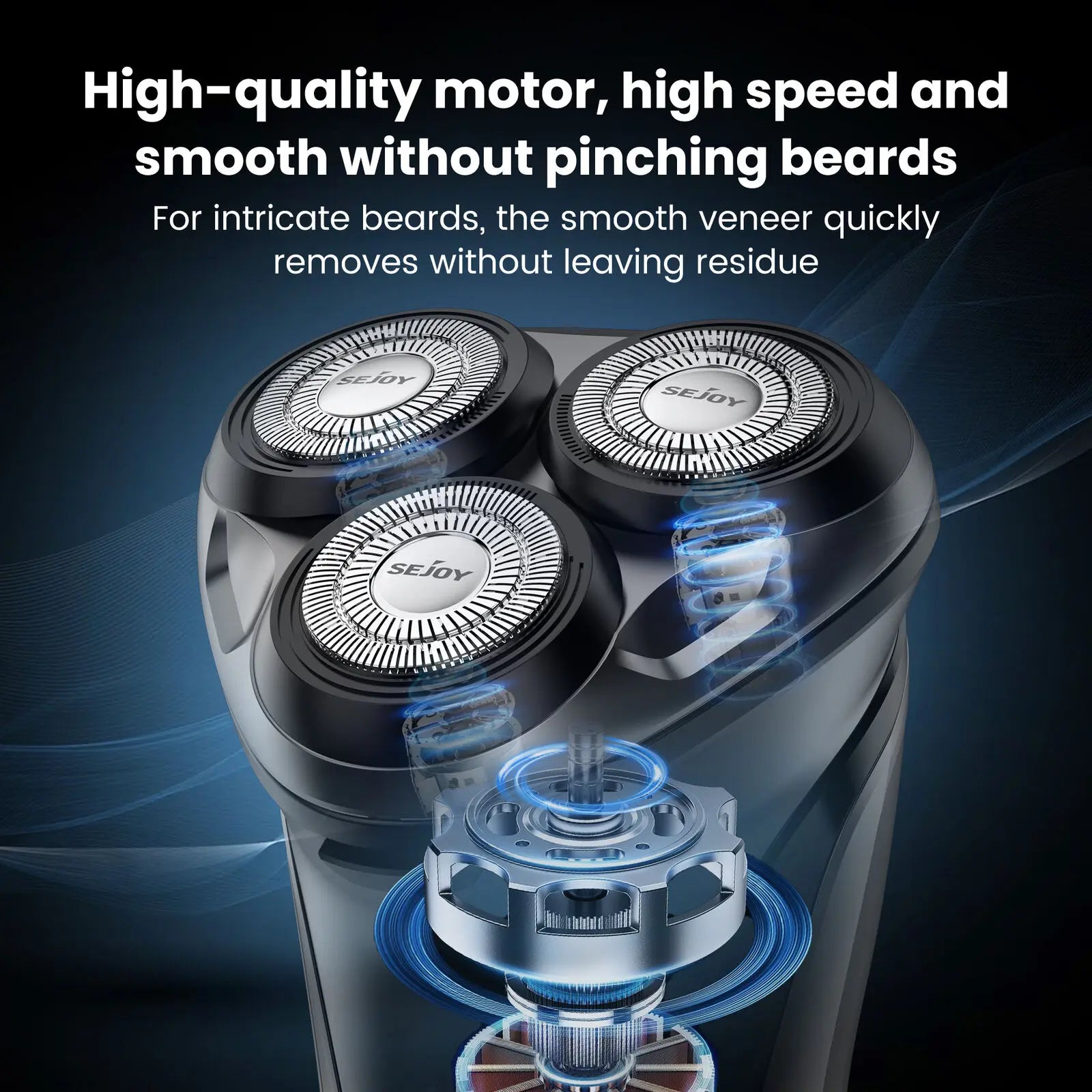 Sejoy 3D Floating Wet Dry Electric Shaver