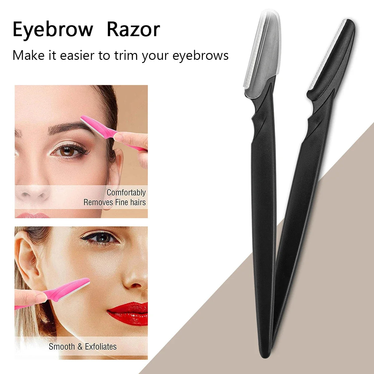 30PCS Eyebrow Razors with Case