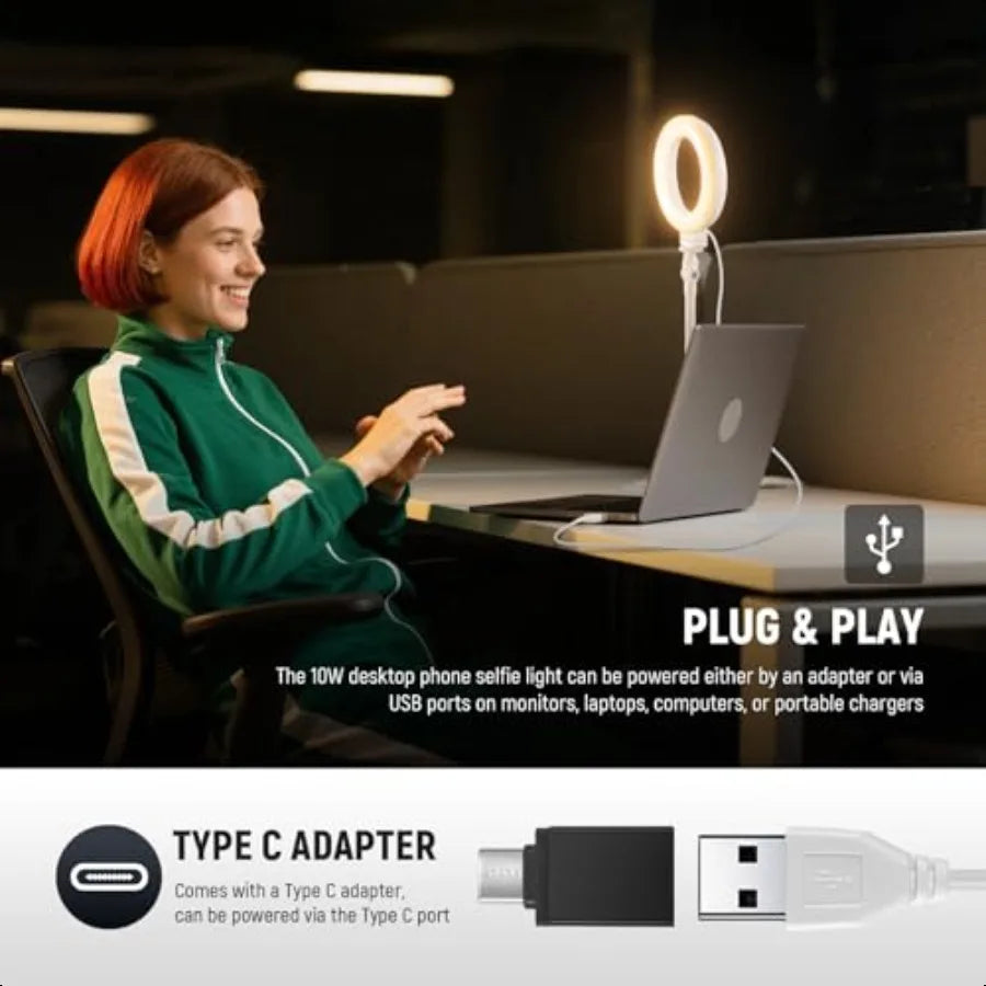 NEEWER BASICS 5'' Desk Ring Light 10W