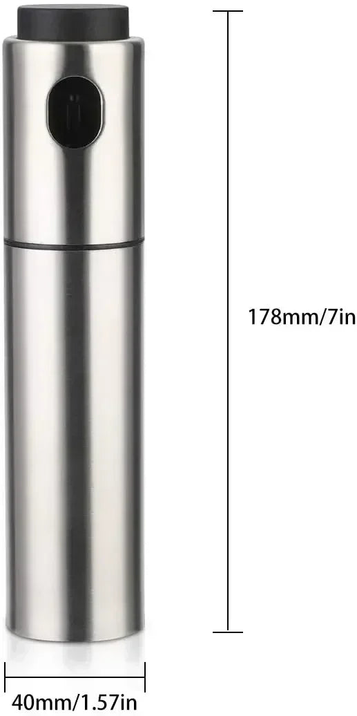 Stainless Steel Oil Spray Bottle 100ML