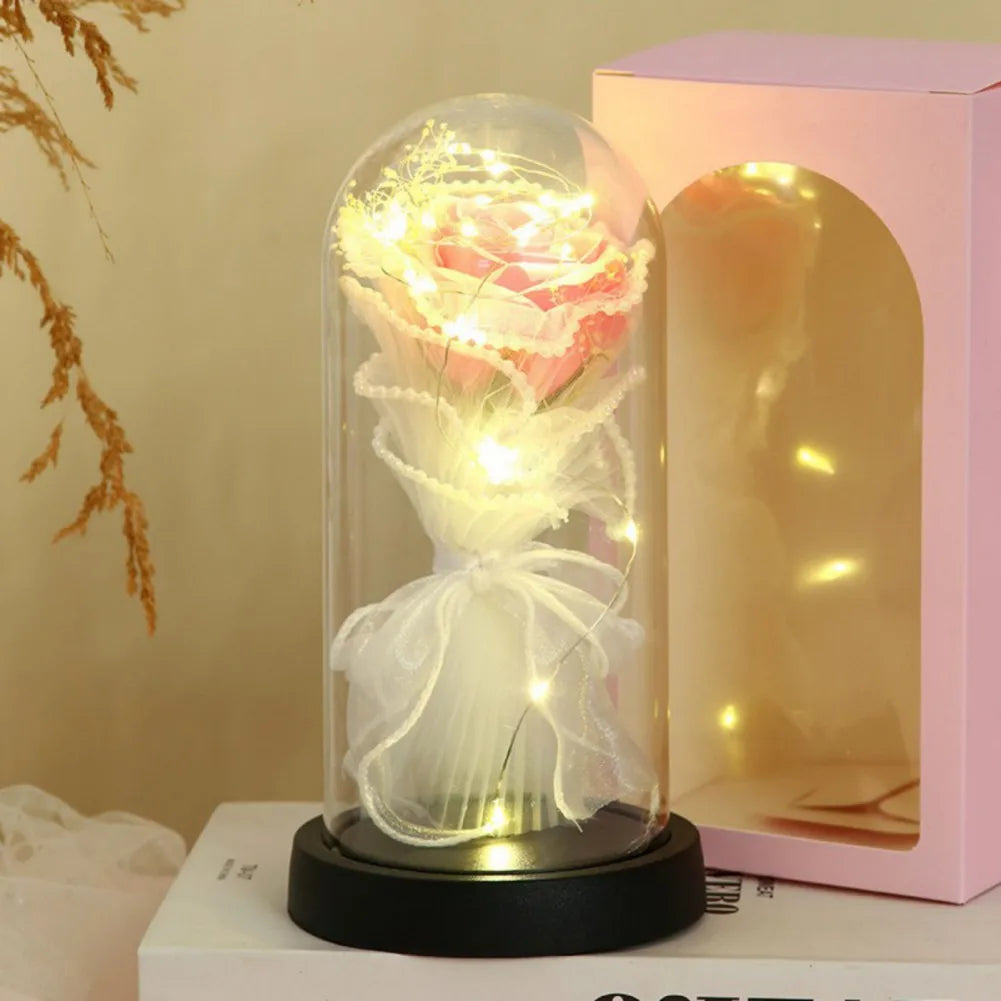 Forever Rose LED Night Light Dome