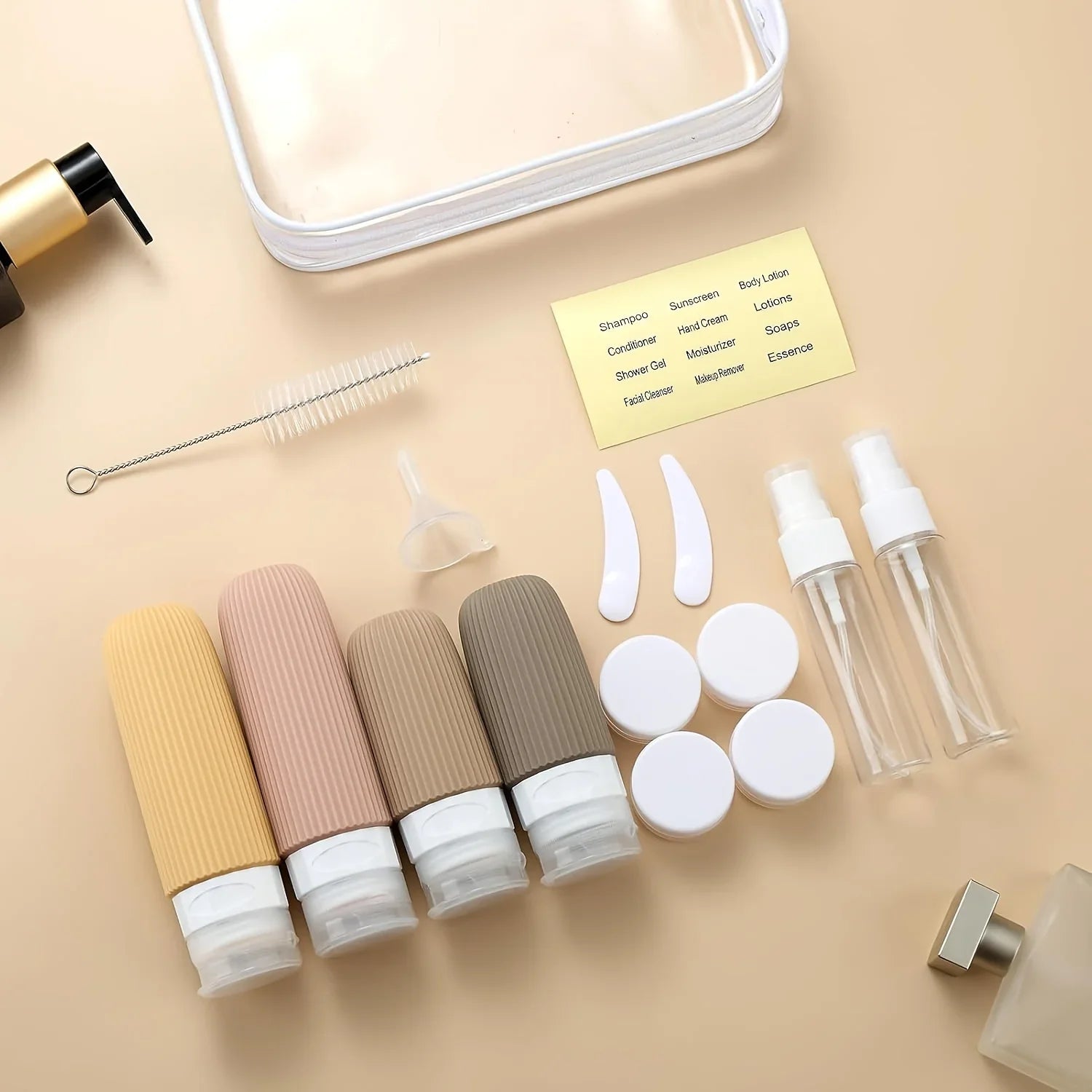 16-Piece TSA Travel Bottle Set