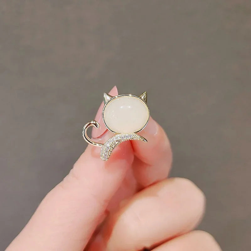 Flower and Bow Metal Brooch Set