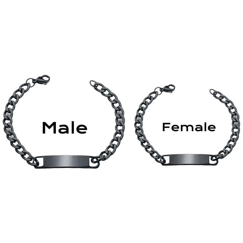 Custom Spotify Code Text Bracelet Set