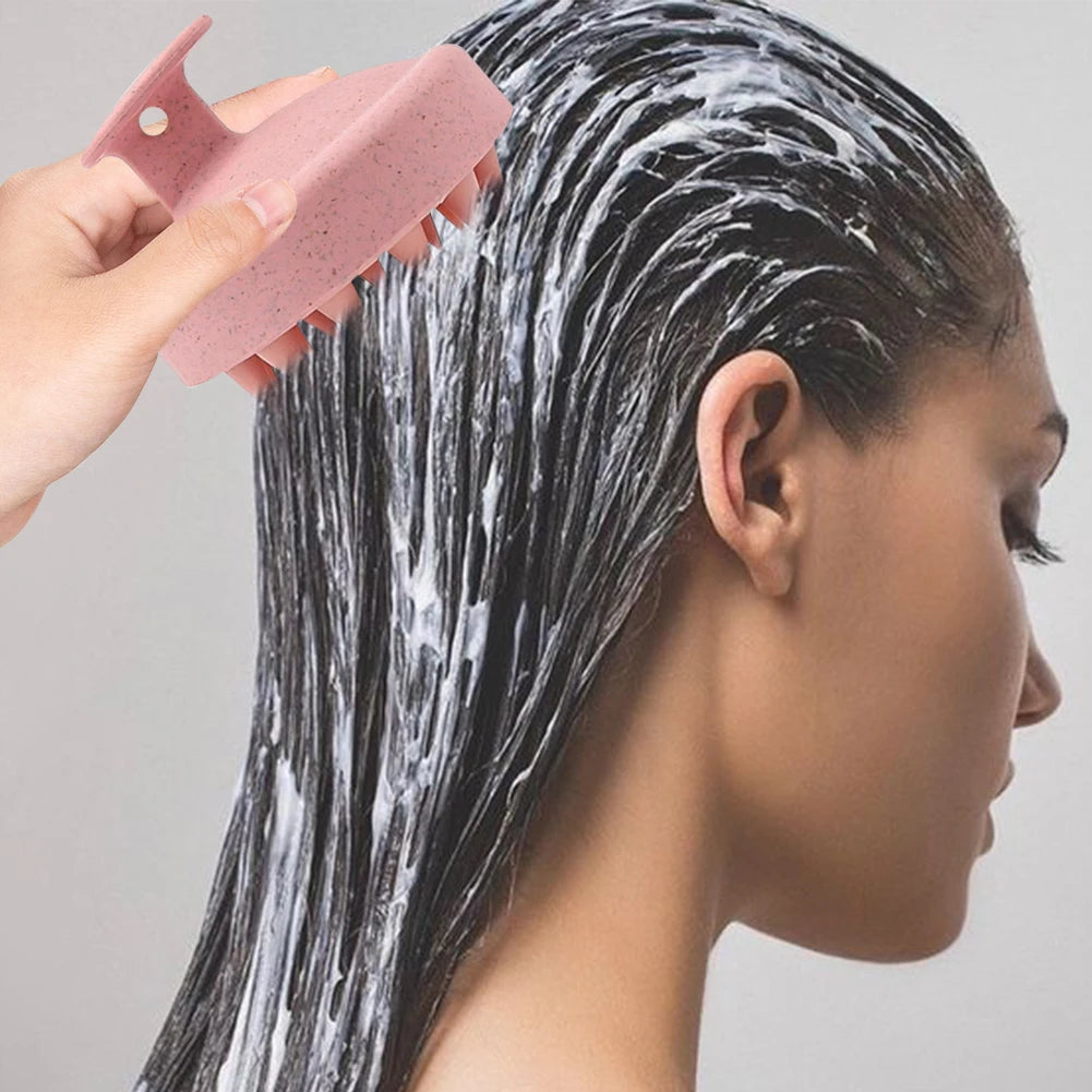 Head Massage Shampoo Brush with Handle