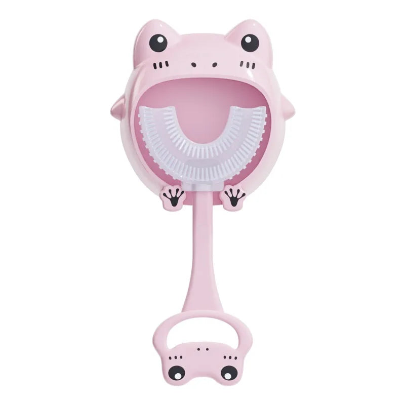 Cartoon Frog U-Shape Kids Toothbrush