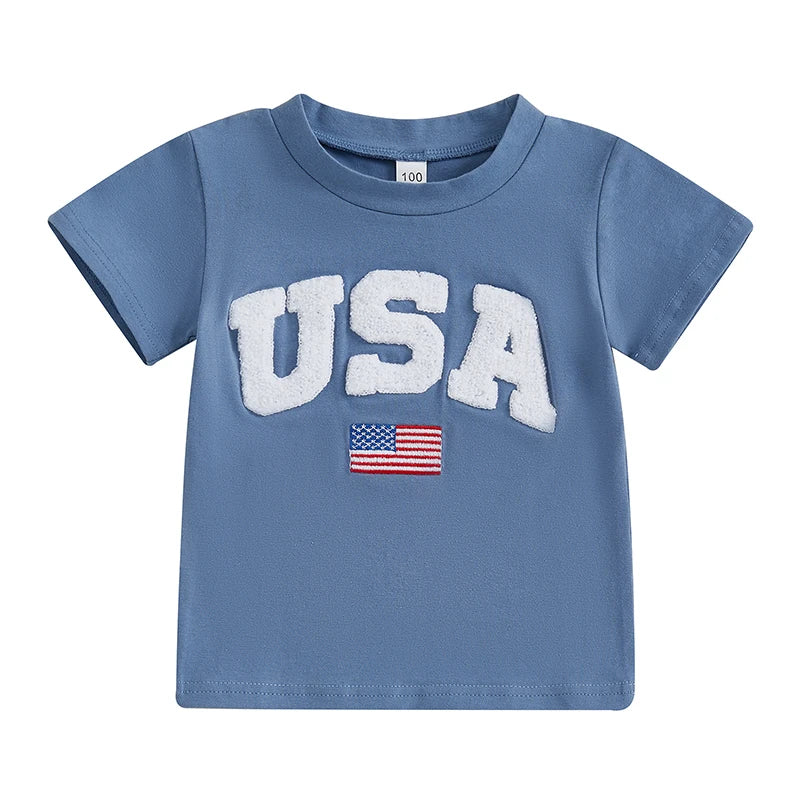 Patriotic USA Flag Kids T-Shirt