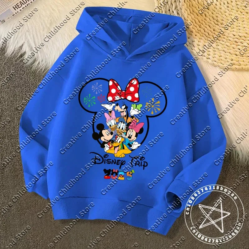 Disney Kawaii Kids Hoodie – 2025 Trip