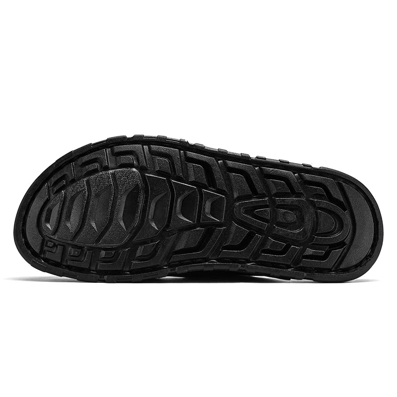 Luxury Leather Flip Flops Men 2024