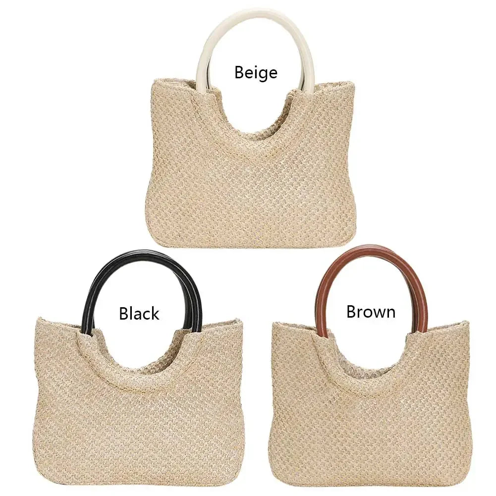 Women’s Large Straw Summer Shopping Bag