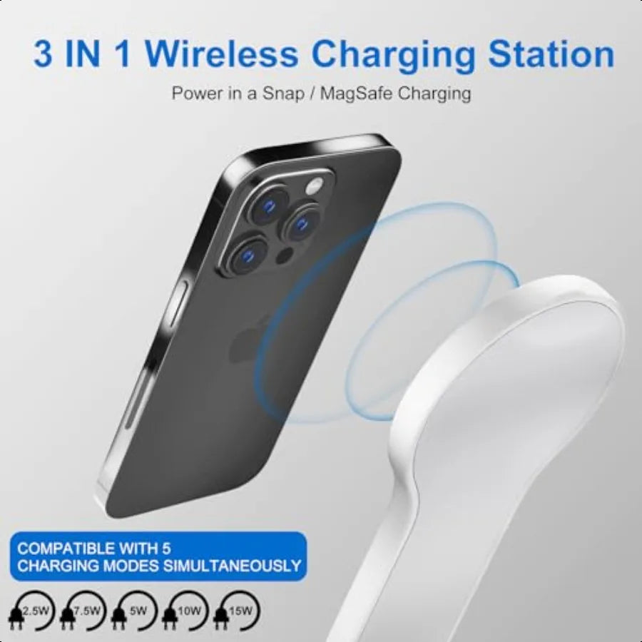 3-in-1 Foldable MagSafe Charging Station