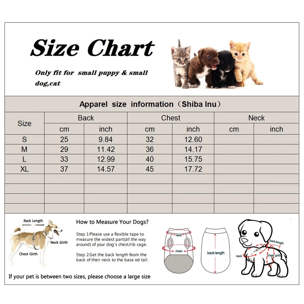 Warm Pocket Dog Winter Vest Jacket