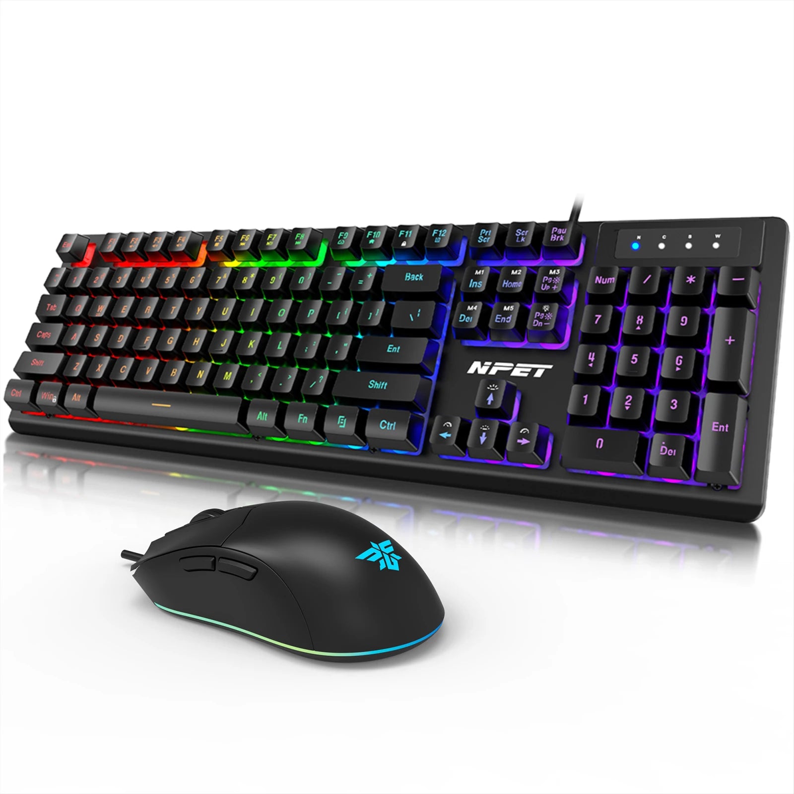 NPET K10V3 RGB Wired Gaming Keyboard
