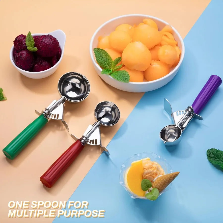 Stainless Steel Ice Cream Scoop Set 3PCS