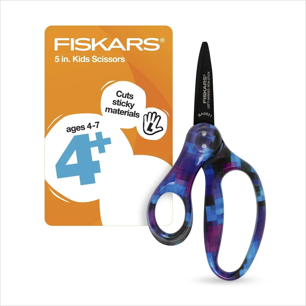 Left-Handed Kids Scissors 2 Pack 5 Inch