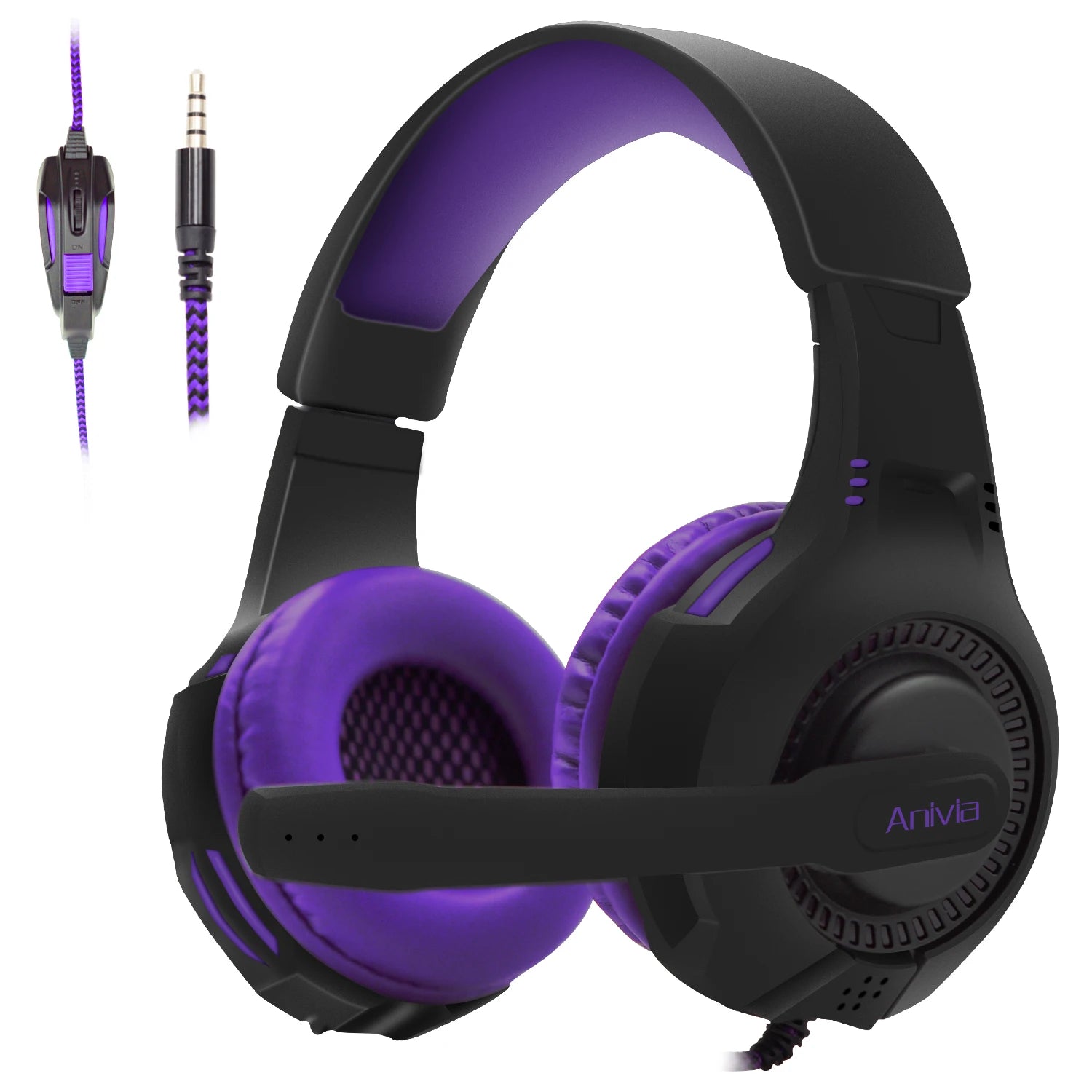 Wired Gaming Headset with Mic & Volume Control