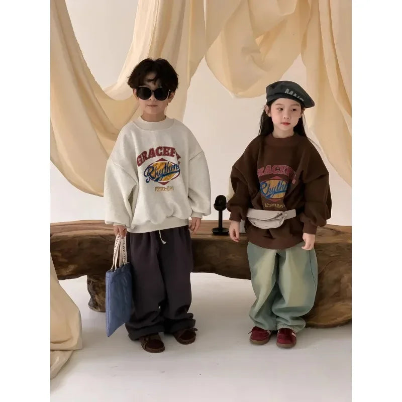 Korean Fleece Kids Hoodie – Winter 2025