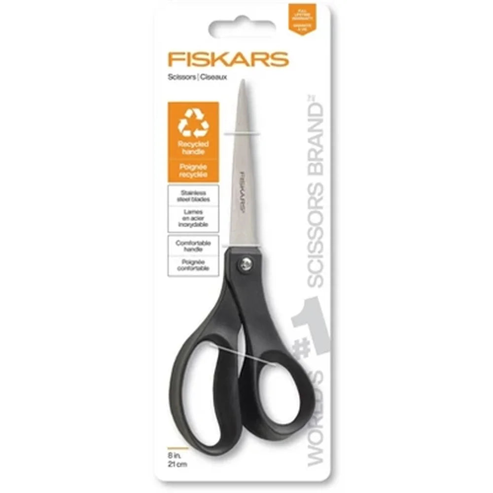 Ergonomic 8" Recycled Stainless Scissors