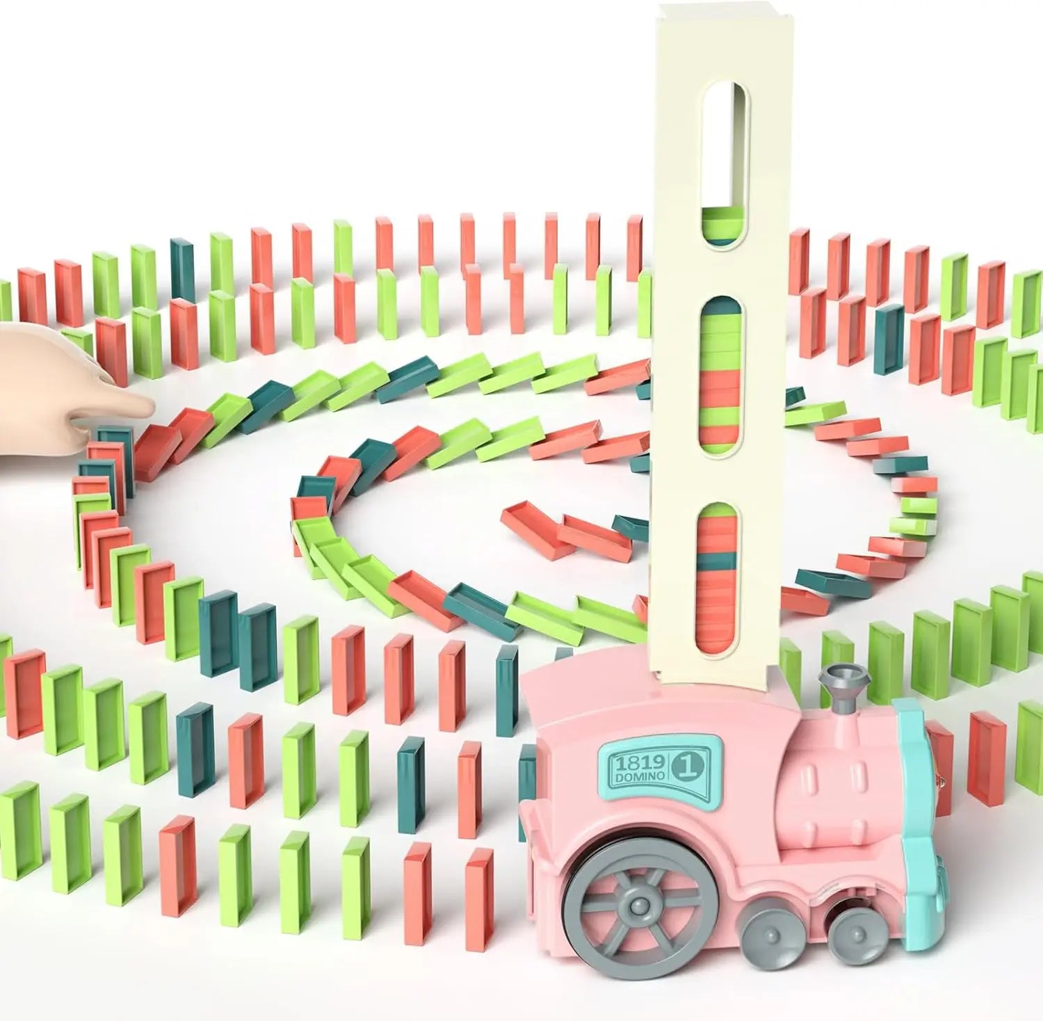Domino Train Toy - Automatic Building Set
