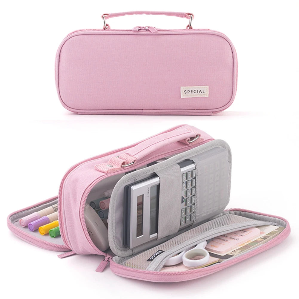Multifunction Pencil Bag with Handle Case