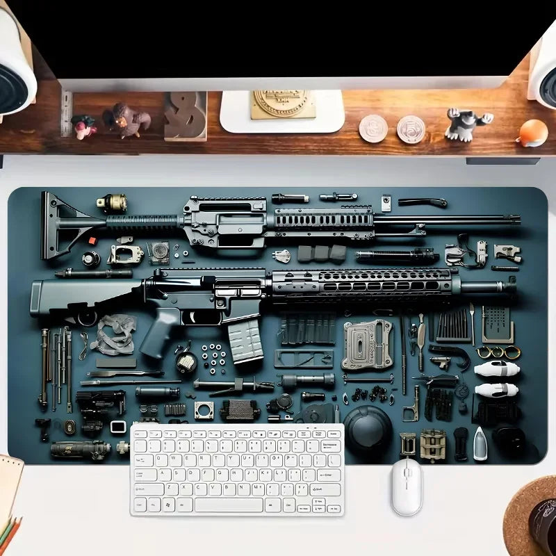 ftvae Gun Parts XXL Gaming Mouse Pad
