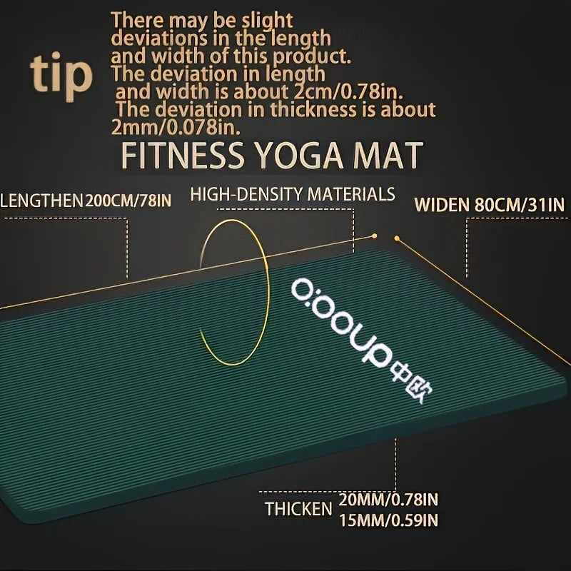 15/20mm Thick NBR Outdoor Yoga Mat
