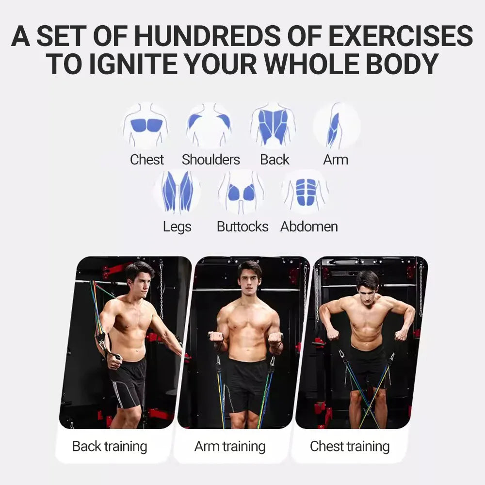 10-14pcs Multi-Function Resistance Bands