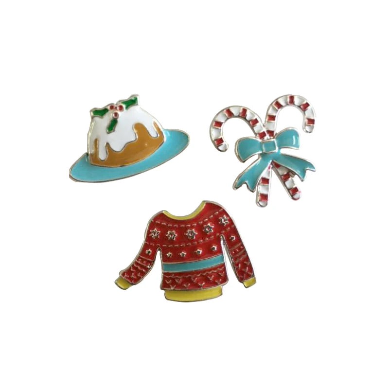 Christmas Santa Claus Rhinestone Brooch