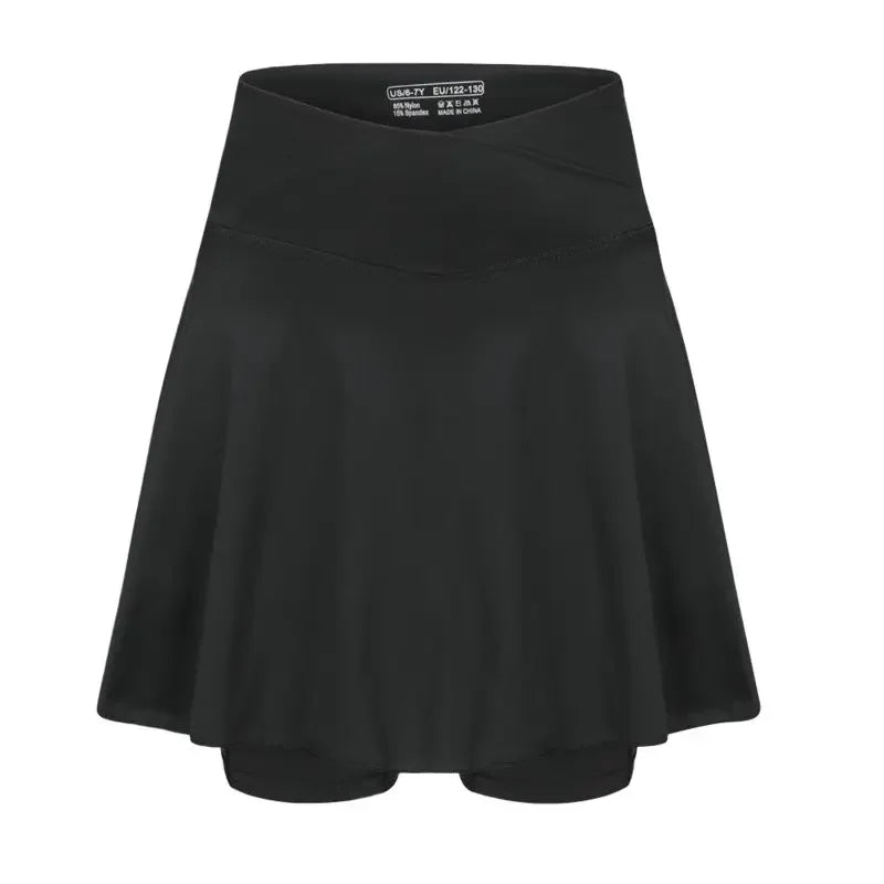 Girls 2-in-1 Tennis Skirt Shorts