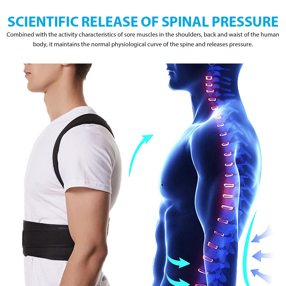 Adjustable Back Brace Posture Corrector
