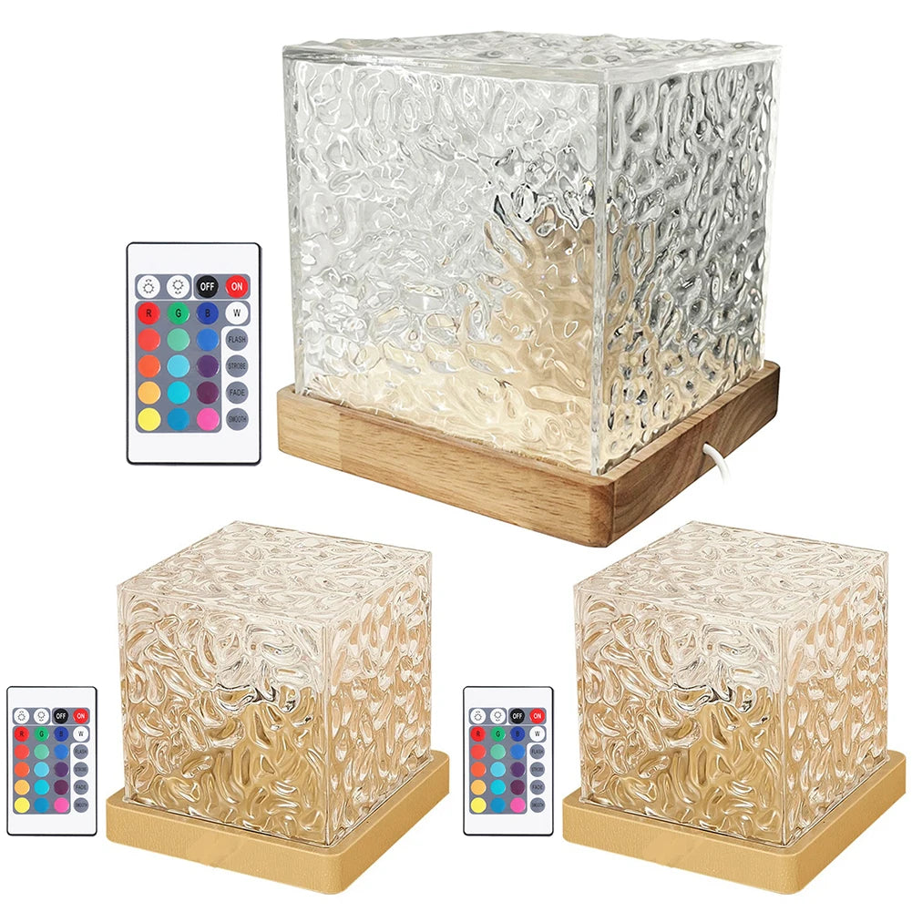 Flame Crystal 16-Color Ripple Lamp