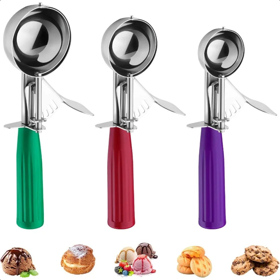 Stainless Steel Ice Cream Scoop Set 3PCS