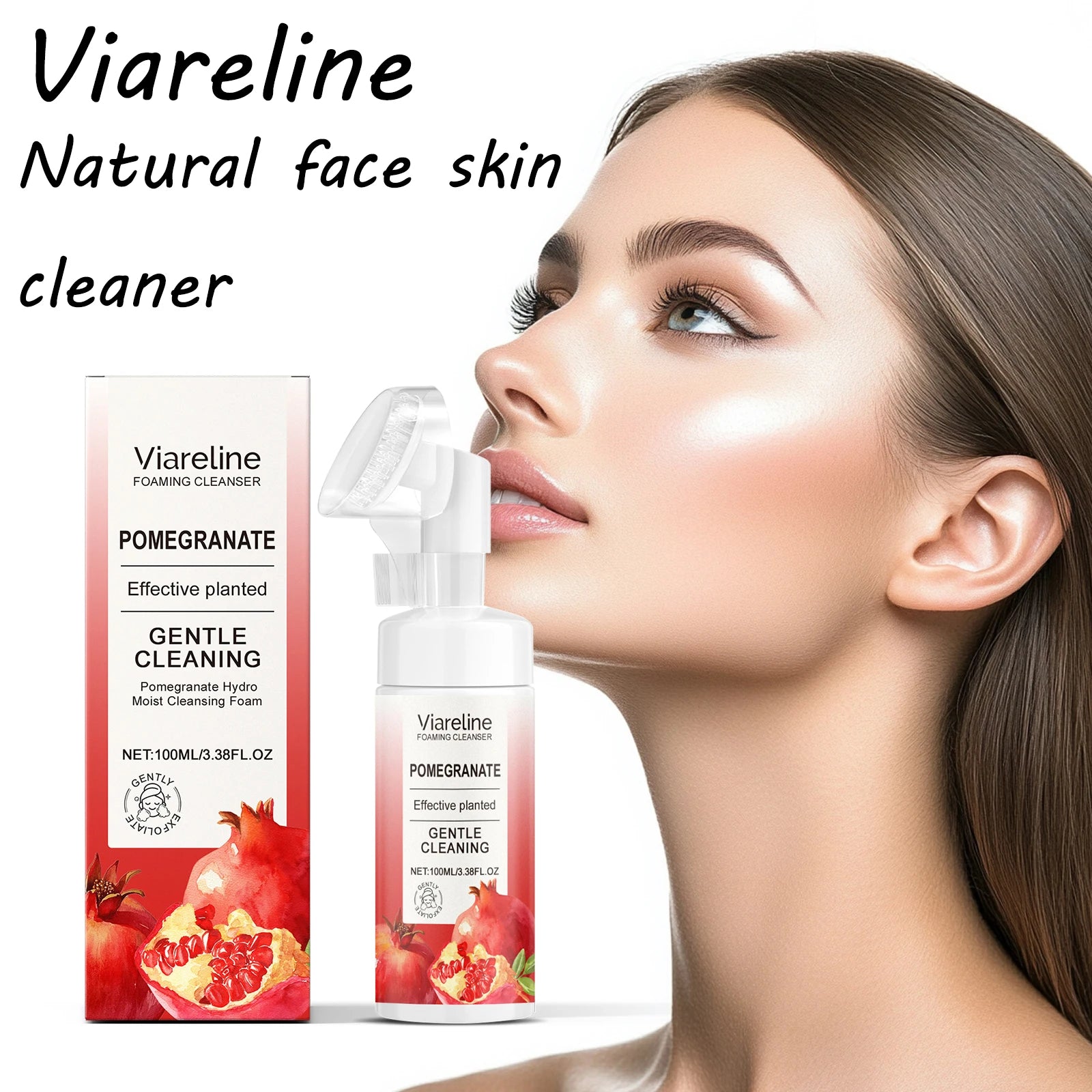 Pomegranate Foam Face Cleanser Brush