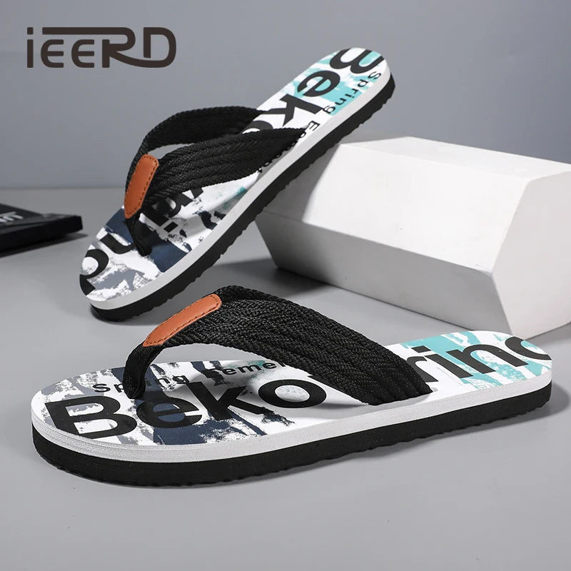 Summer Men Flip Flops Breathable Slides