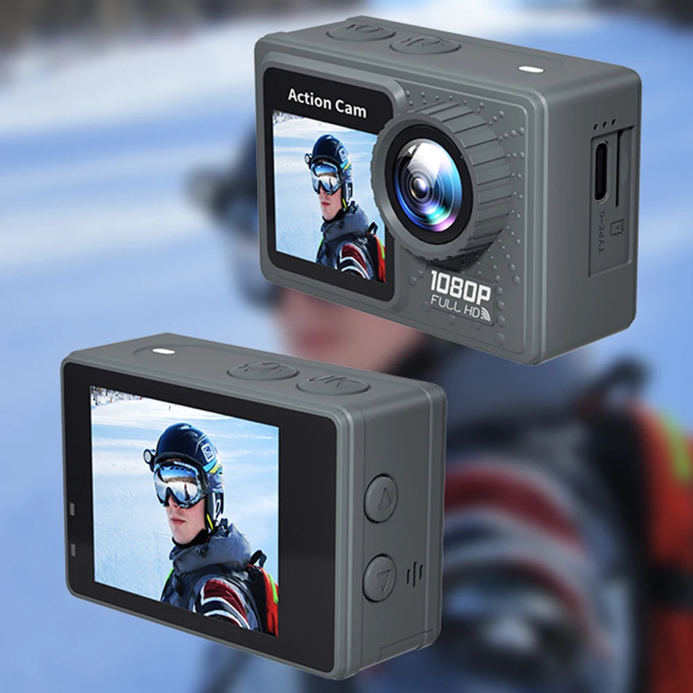 Dual Screen Sport Cam – 1080P Wide Angle