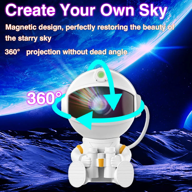 Astronaut Galaxy Projector Night Light