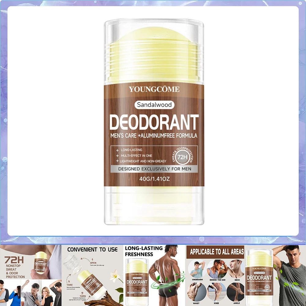 Men’s Sandalwood Deodorant Stick 40g