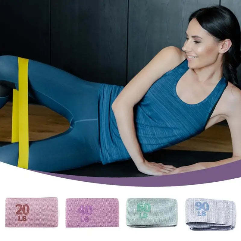 4-Piece Exercise Resistance Bands Set