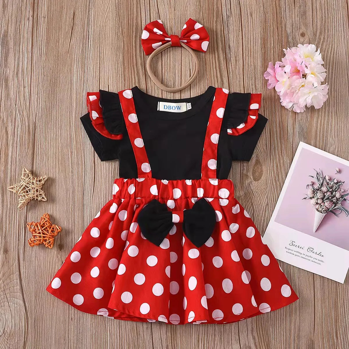 Minnie Mouse Polka Dot Dress Set