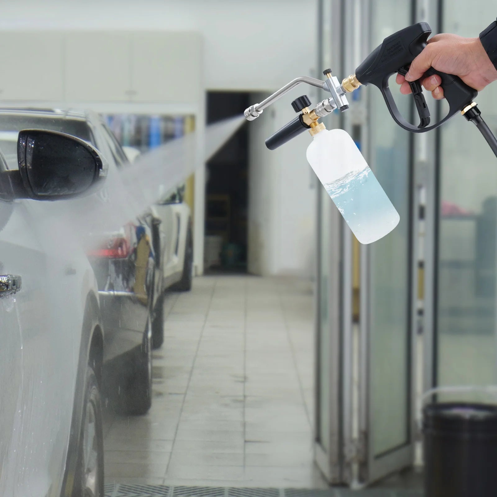 2in1 Pressure Washer Gun with 5 Nozzles