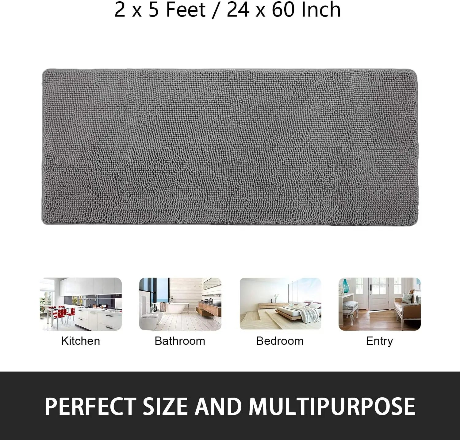 Soft Plush Non Slip Bath Mat Rug